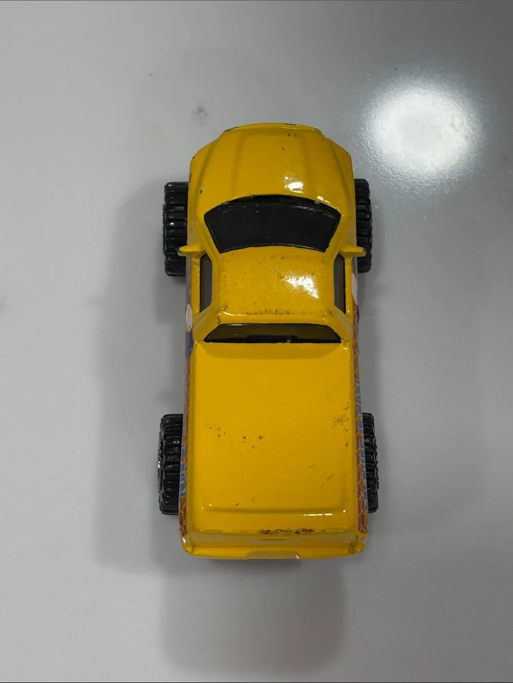 2002 Mattell Matchbox Toys, Handy Manny Yellow Kids Monster Truck Toy -